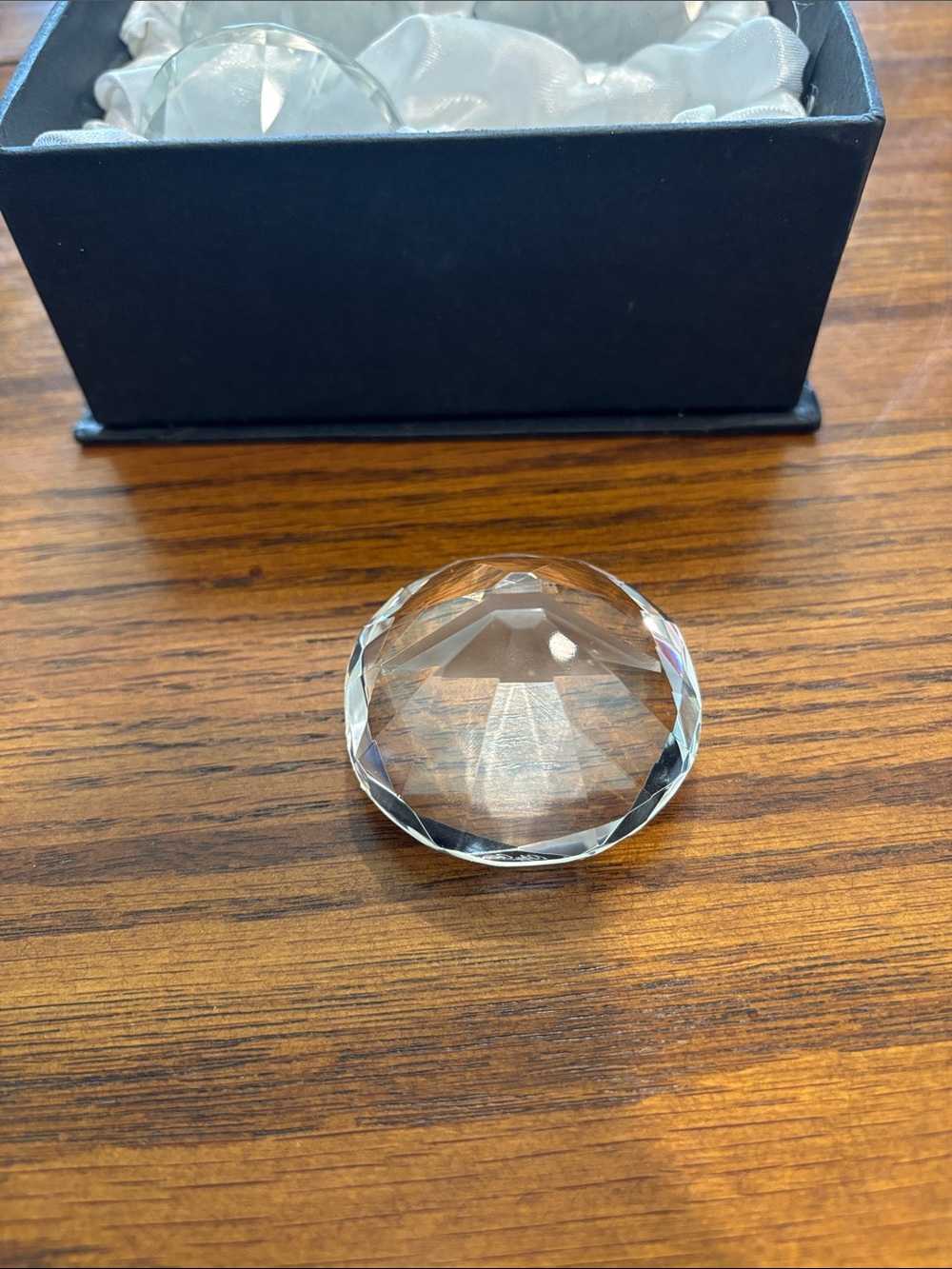 Oleg Cassini Crystal Clear Place Card Holders Set of 4 w/ Box Classic